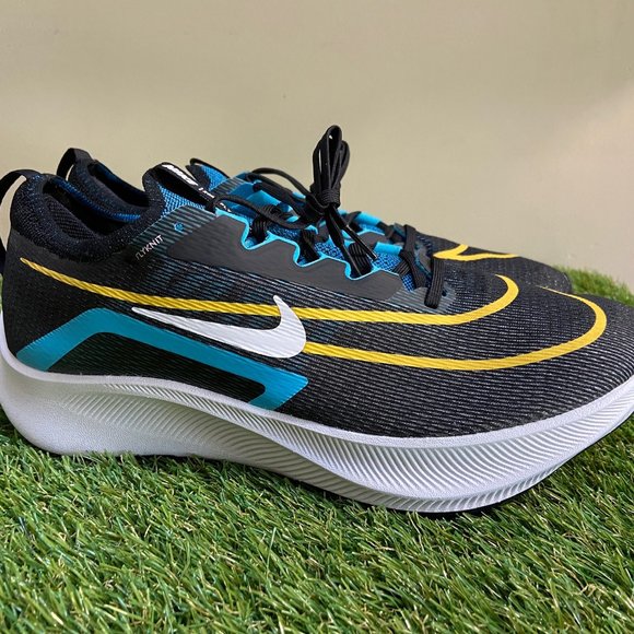 Nike Men\'s Zoom Fly 4 Running Shoes Size 12 Black Blue White CT2392-003 NEW main image 9